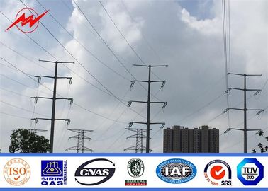 الصين Medium Voltage Electrical Power Pole , Customized Transmission Line Poles المزود