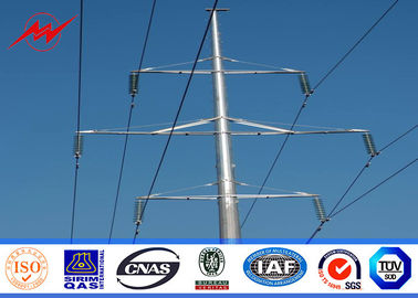 الصين 15M Octagonal Electric Insulators Distribution Poles For 132KV Electrical Power المزود