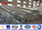 HDG 32M 20 KN Electric Steel Power Poles 5mm 3 Sections with Cross Arms المزود
