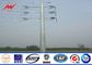 12sides 10M 2.5KN Steel Utility Pole for overhed distribution structures with earth rod المزود