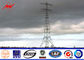 Sided Multi Sided 8m 25 KN Metal Utility Poles For Overhead Electric Power Tower المزود