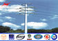 Sided Multi Sided 8m 25 KN Metal Utility Poles For Overhead Electric Power Tower المزود