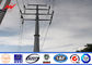 Transmission Line Hot Rolled Coil Steel Power Pole 33kv 10m Electric Utility Poles المزود