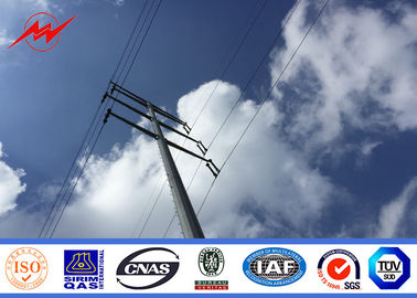 الصين High Voltage Metal Utility Poles / Steel Transmission Poles For Electricity Distribution Project المزود